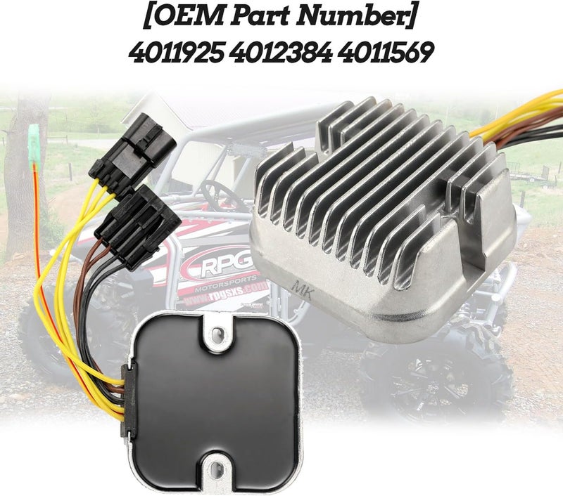 MOTOBULL 4011925 منظم جهد كهربائي ومعدل متوافق مع بولاريس رينجر 500 700، RZR 800 2007-2009، سبورتسمان 500 700 800 2007-2009 4012384 4011569 - Image 3